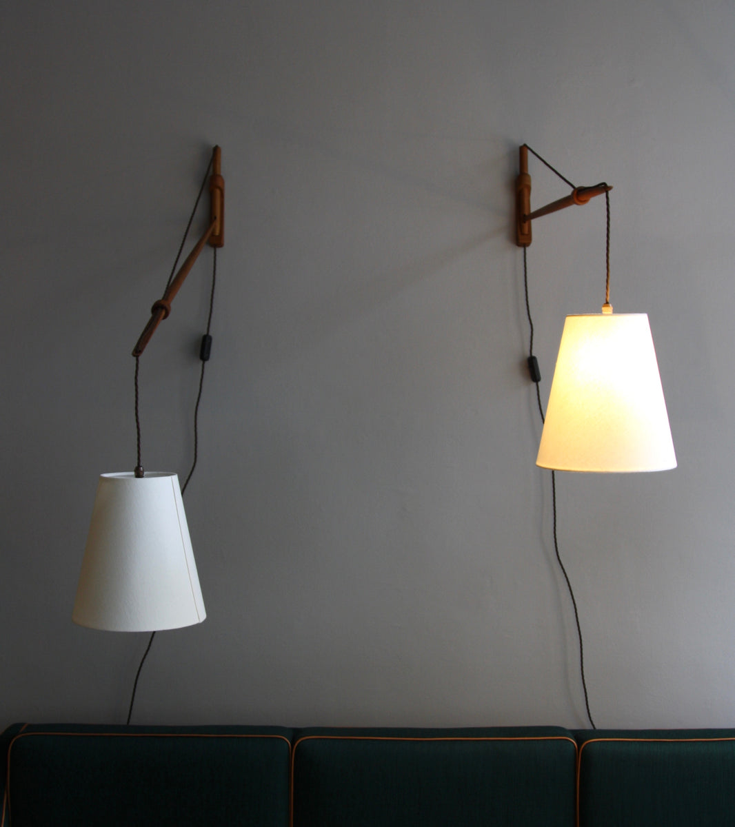 Articulated Arc Wall Lamps / Lisa Johansson-Pape, 1954