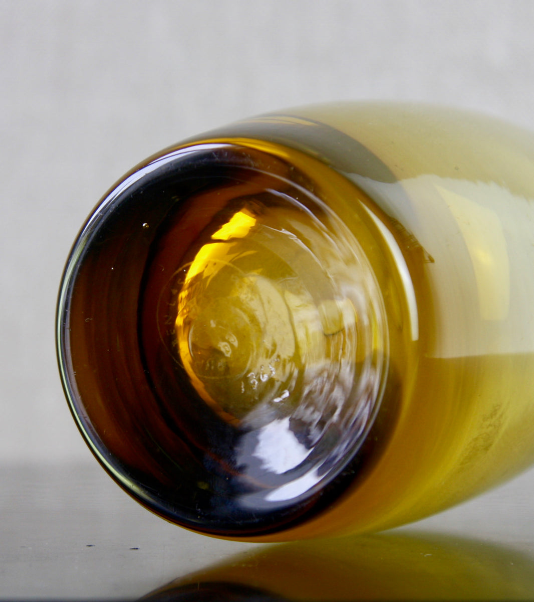 Model 1365 'Torpedo' Vase in Amber / Tamara Aladin, C. 1965