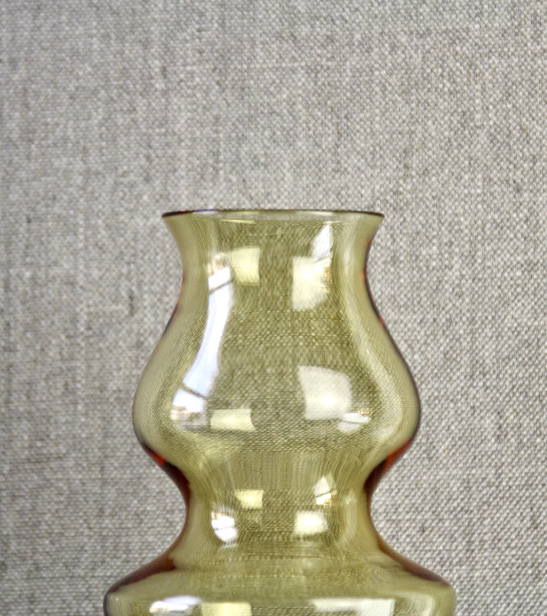 Amber 'Rose Bud' Vase / Tamara Aladin, C. 1965
