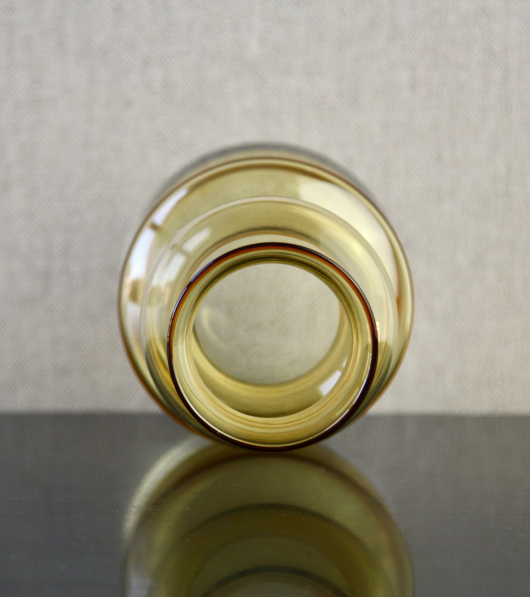Amber 'Rose Bud' Vase / Tamara Aladin, C. 1965