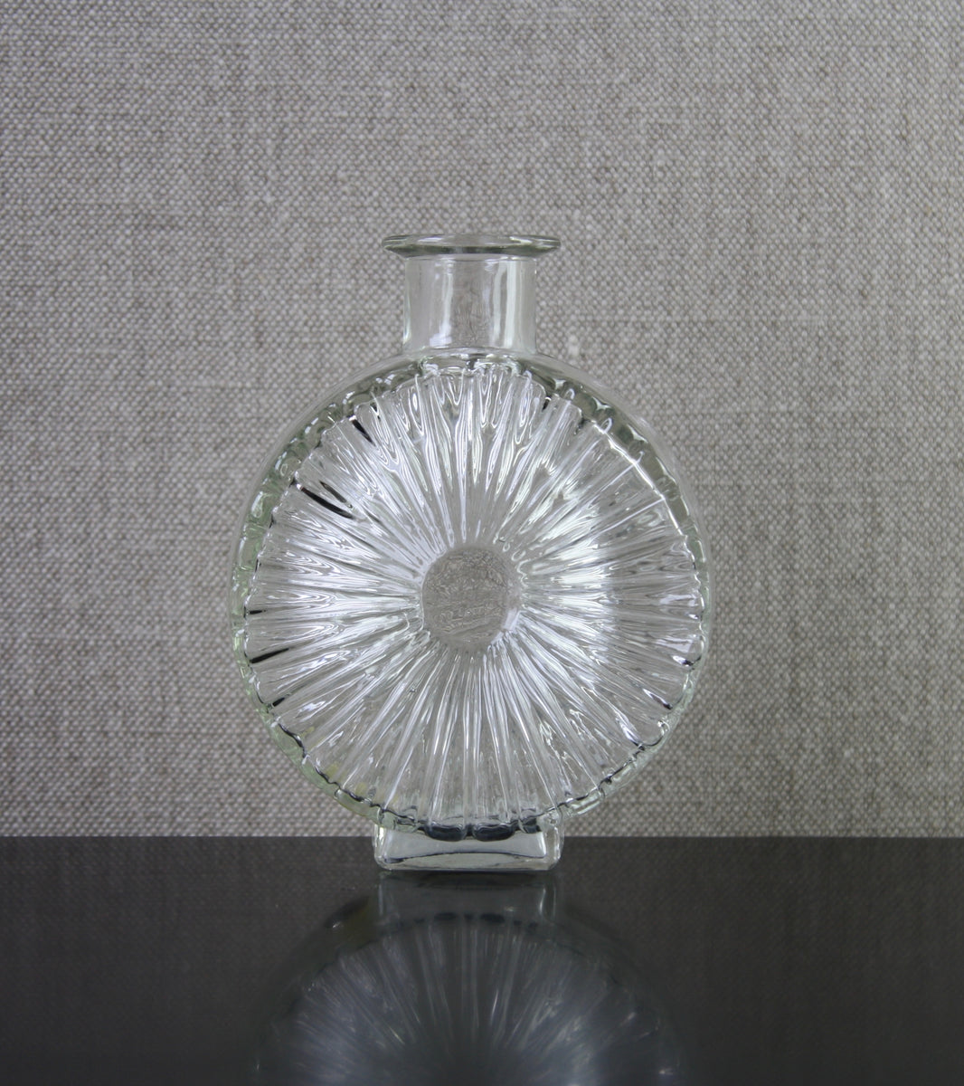 Clear Model 1394 "Aurinko" (Sun) Bottle Vase / Helena Tynell, 1964