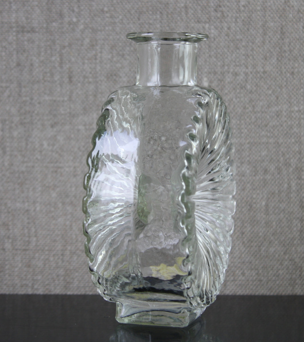 Clear Model 1394 "Aurinko" (Sun) Bottle Vase / Helena Tynell, 1964