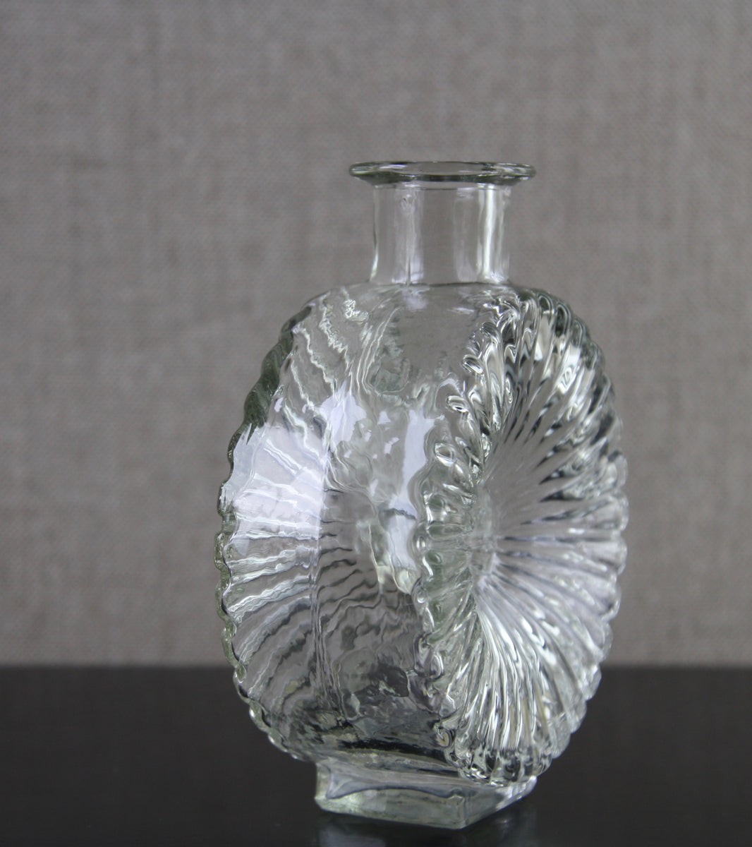 Clear Model 1394 "Aurinko" (Sun) Bottle Vase / Helena Tynell, 1964