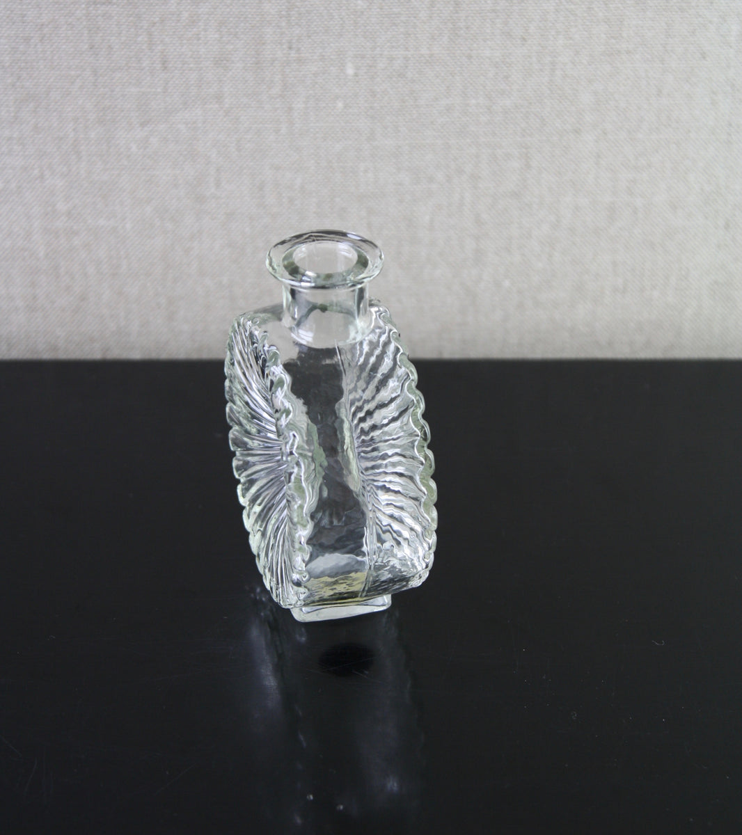 Clear Model 1394 "Aurinko" (Sun) Bottle Vase / Helena Tynell, 1964