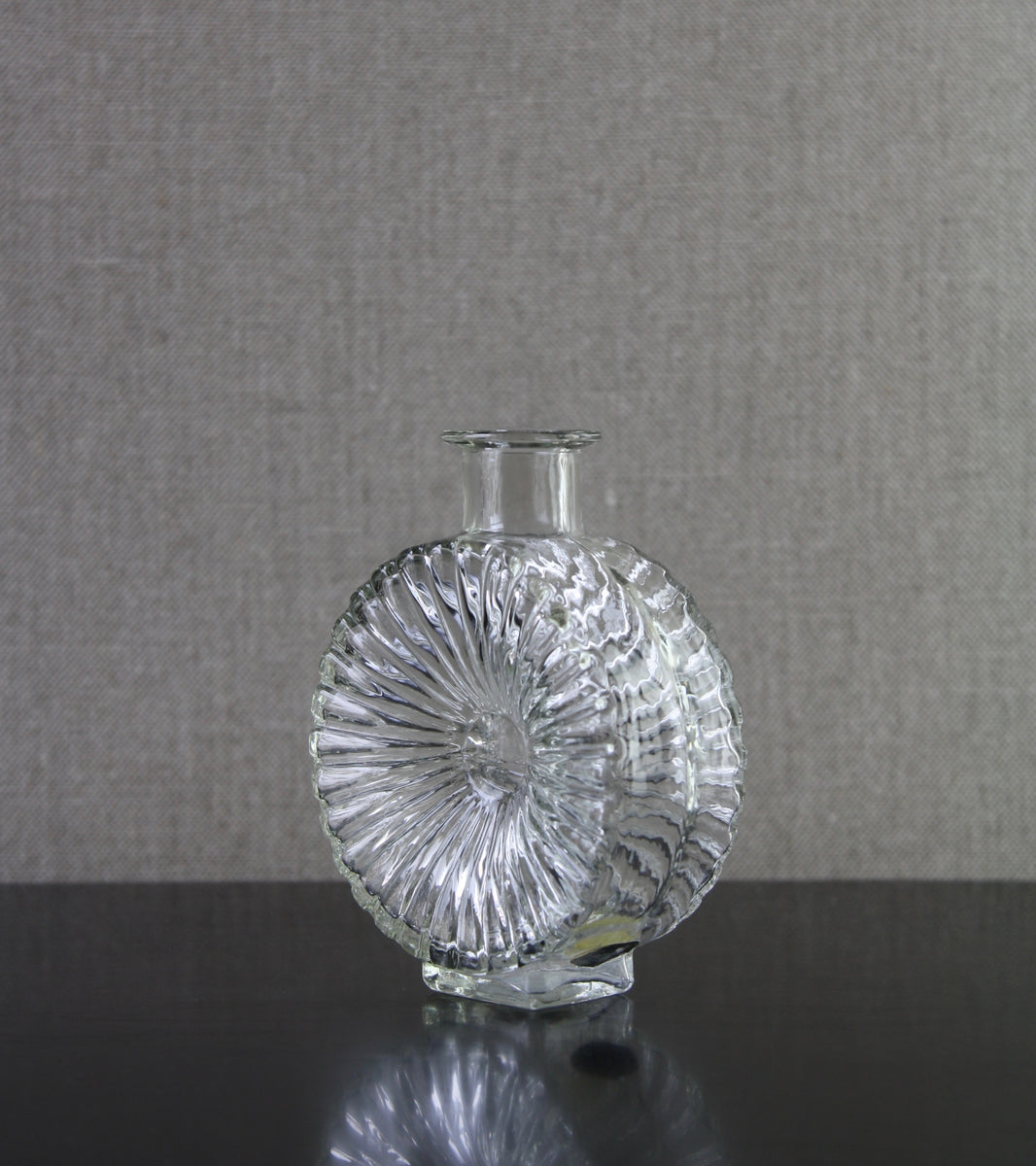Clear Model 1394 "Aurinko" (Sun) Bottle Vase / Helena Tynell, 1964