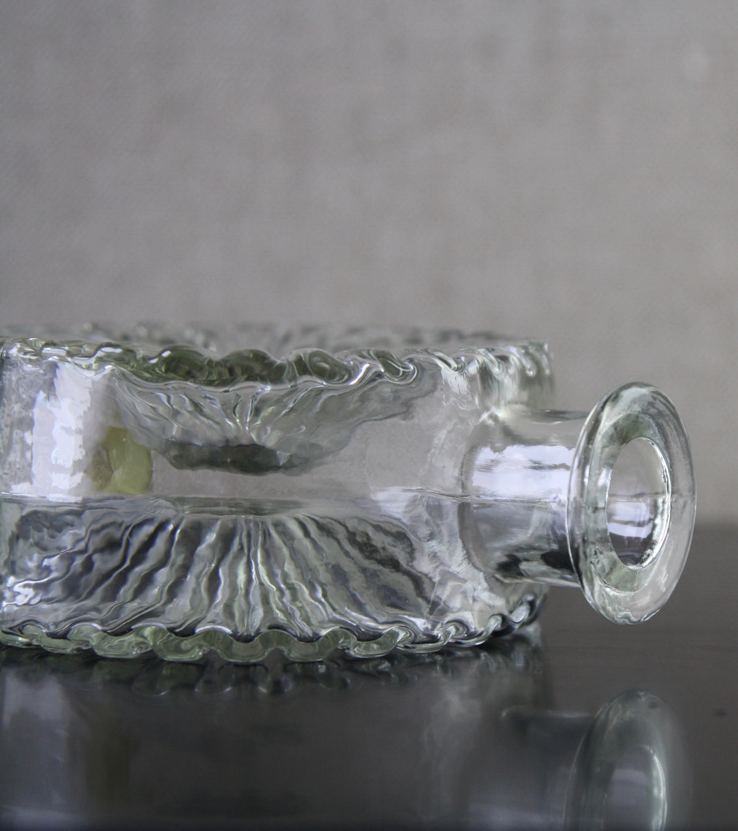 Clear Model 1394 "Aurinko" (Sun) Bottle Vase / Helena Tynell, 1964