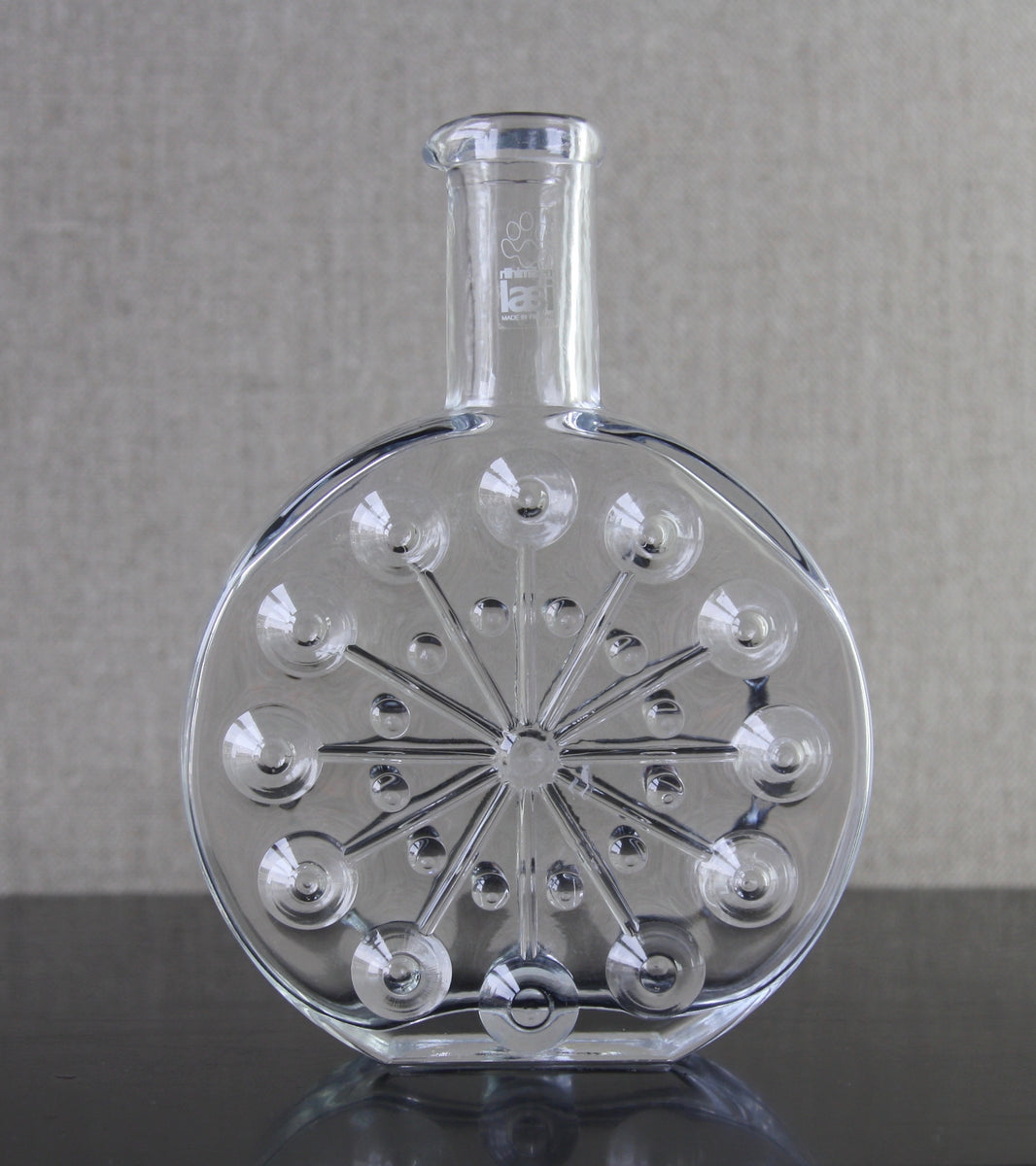 Clear Model 1704 "Lumitähti" (Snow Star) Bottle <br> Nanny Still, 1971