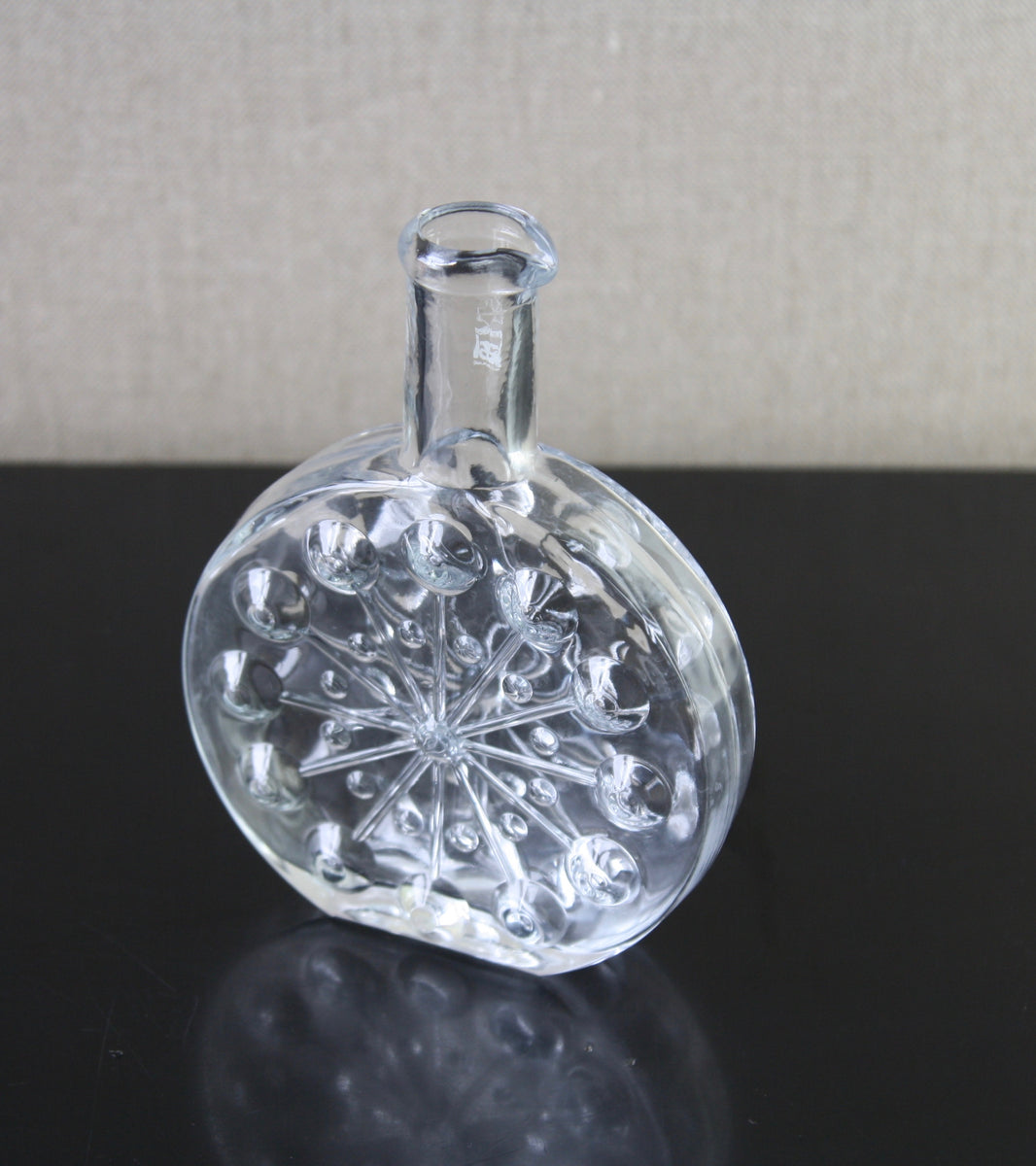 Clear Model 1704 "Lumitähti" (Snow Star) Bottle <br> Nanny Still, 1971