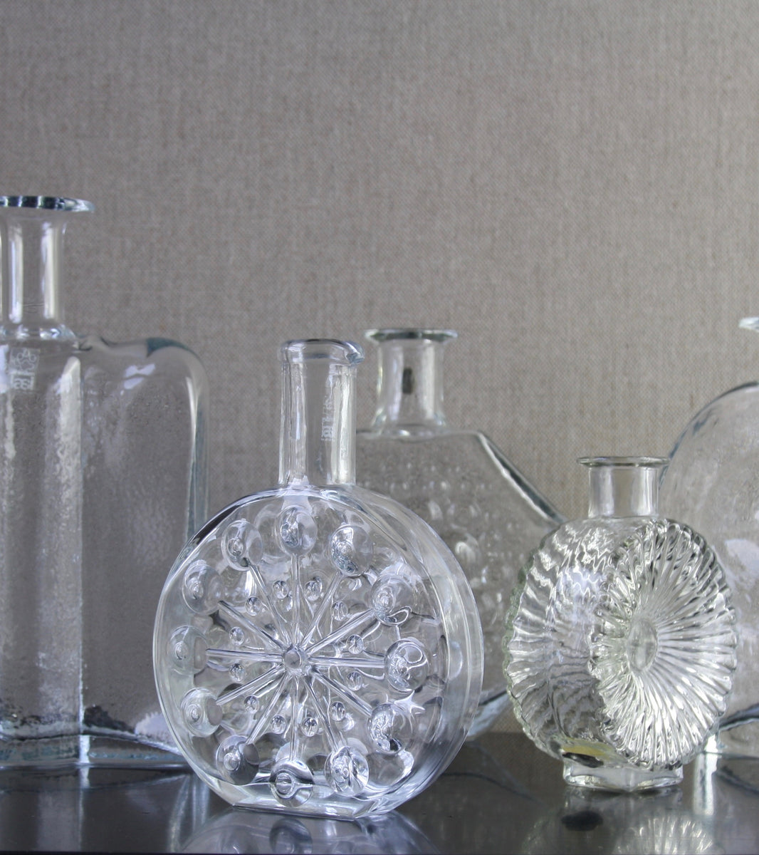 Clear Model 1704 "Lumitähti" (Snow Star) Bottle <br> Nanny Still, 1971