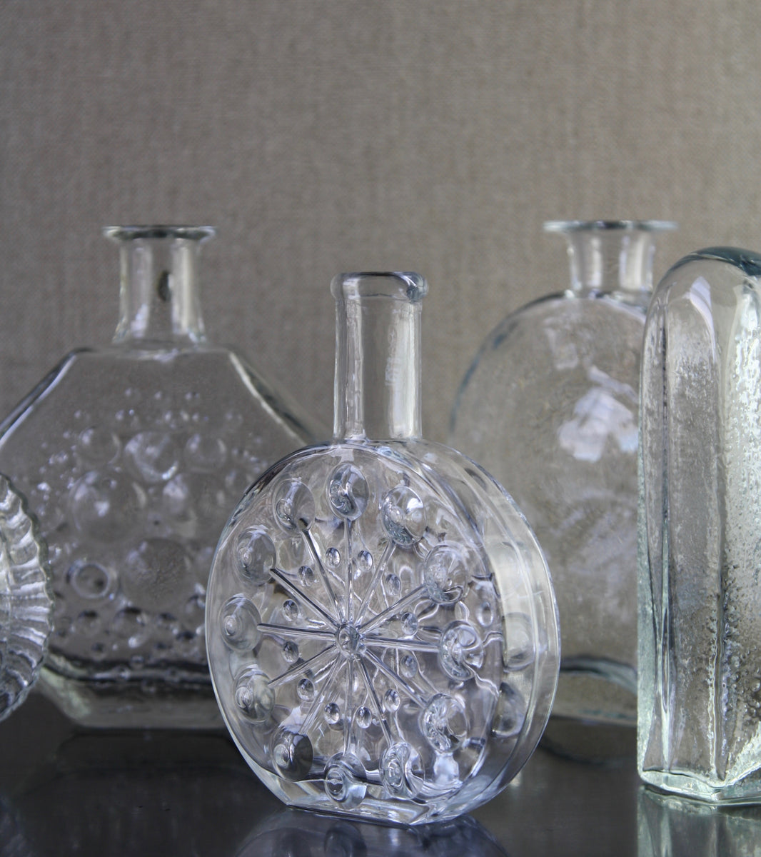 Clear Model 1704 "Lumitähti" (Snow Star) Bottle <br> Nanny Still, 1971