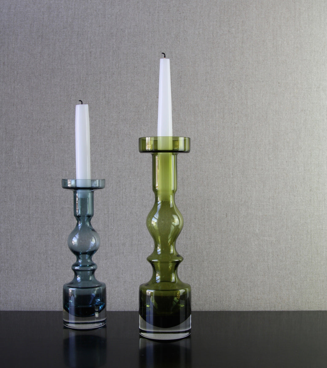Steel Blue Model 1945 "Pompadour" Vase / Candlestick / Nanny Still, 1966