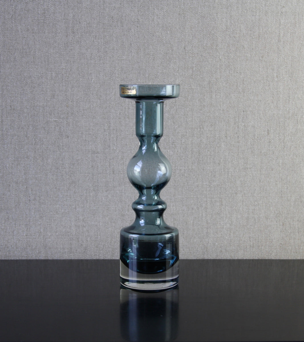 Steel Blue Model 1945 "Pompadour" Vase / Candlestick by Nanny Still, 1966