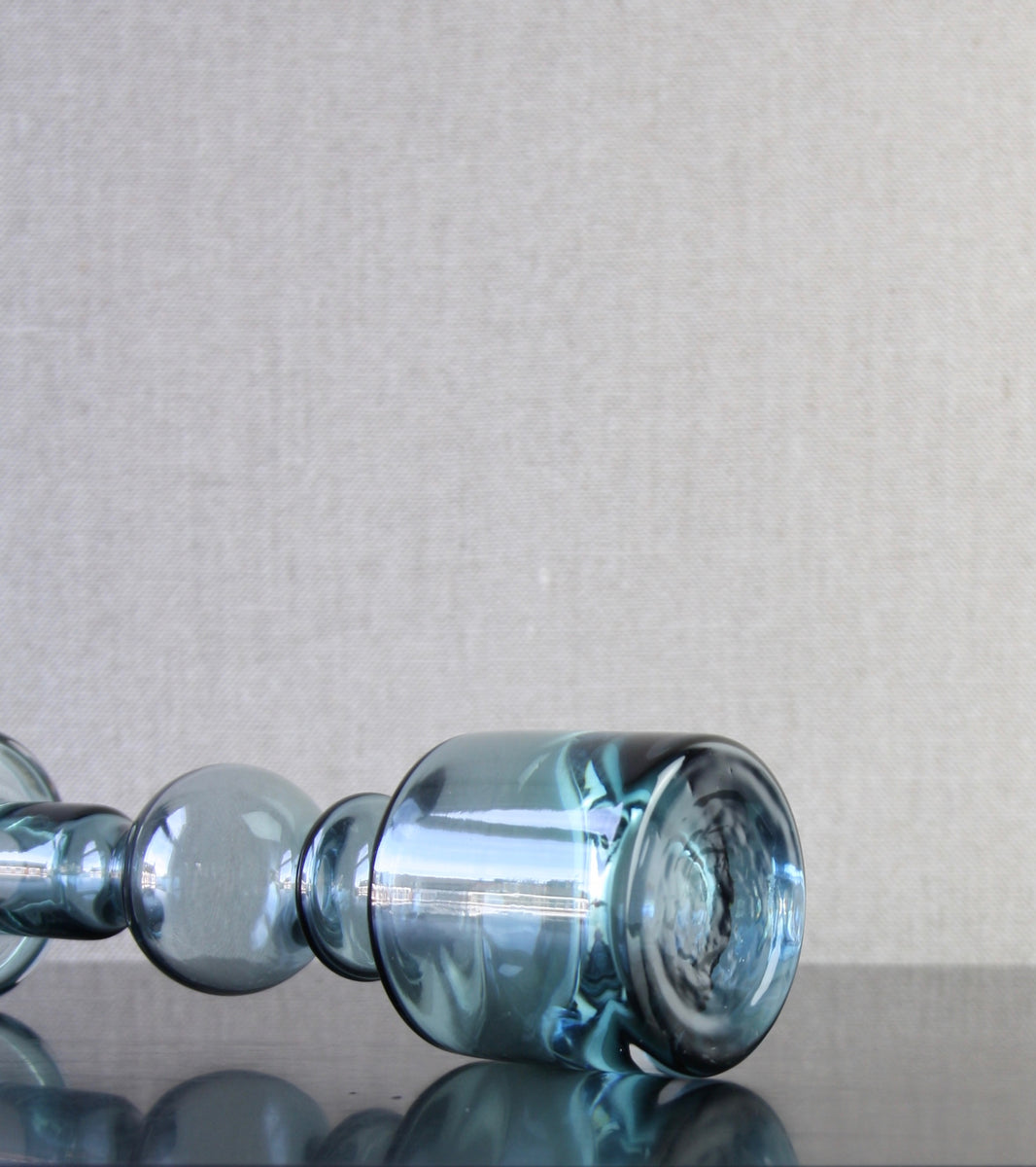 Steel Blue Model 1945 "Pompadour" Vase / Candlestick / Nanny Still, 1966