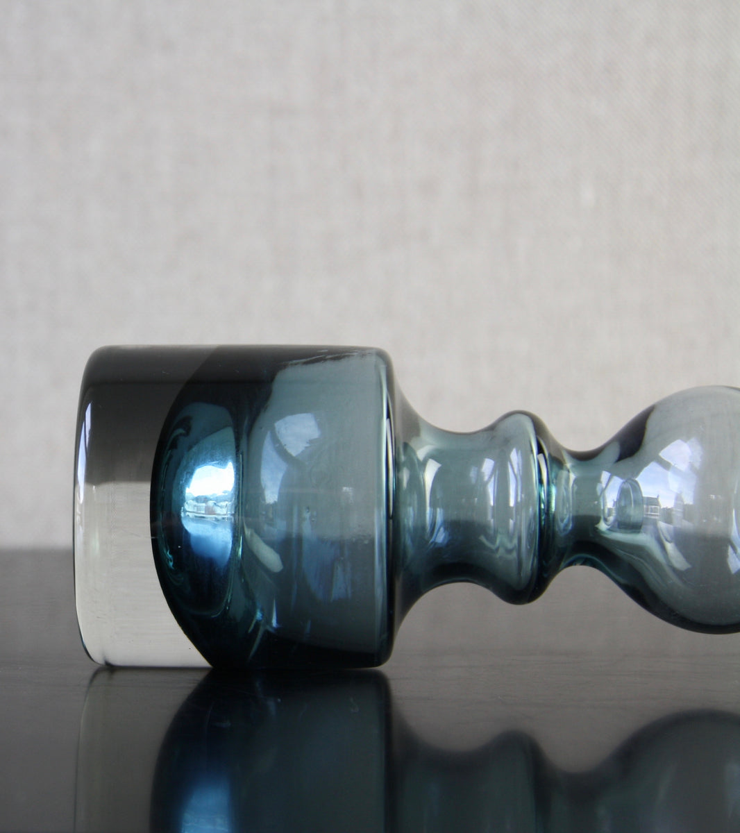 Steel Blue Model 1945 "Pompadour" Vase / Candlestick / Nanny Still, 1966
