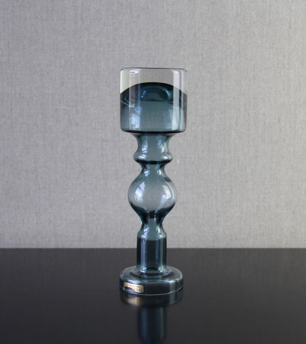 Steel Blue Model 1945 "Pompadour" Vase / Candlestick / Nanny Still, 1966