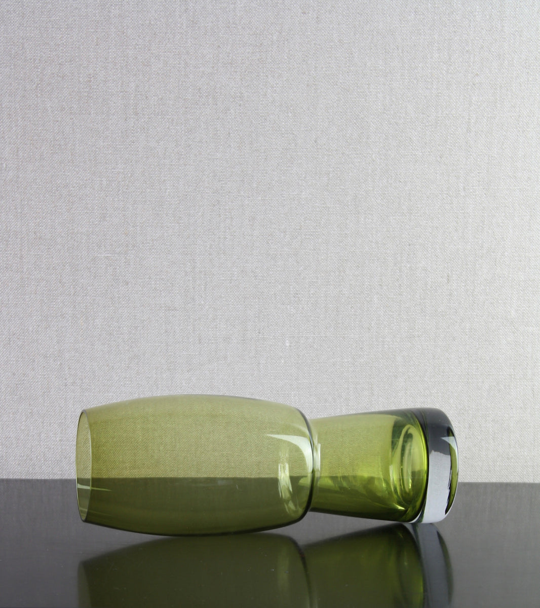 Olive Green 'Morchella' Vase / Tamara Aladin, C. 1970