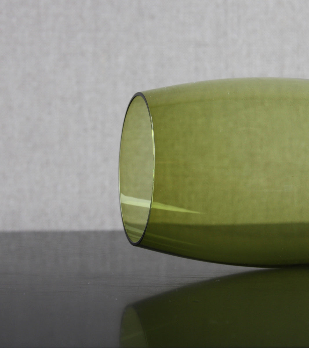 Olive Green 'Morchella' Vase / Tamara Aladin, C. 1970
