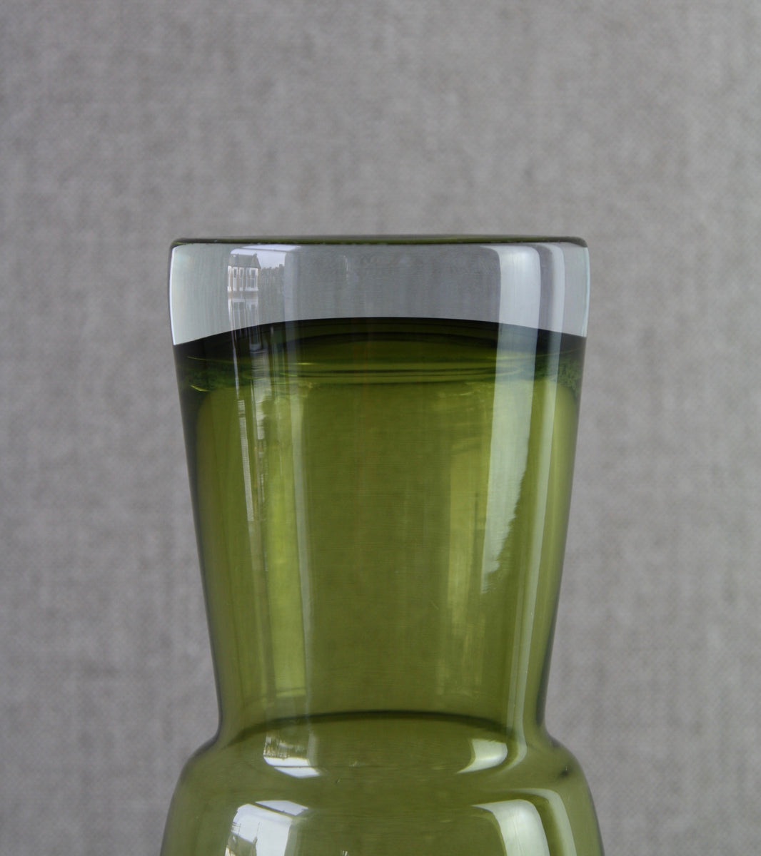 Olive Green 'Morchella' Vase / Tamara Aladin, C. 1970