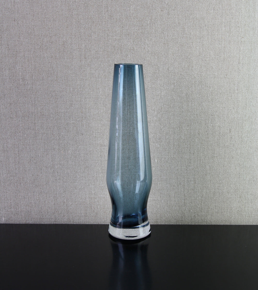 Steel Blue 'Cypress' Vase / Tamara Aladin, C.1965
