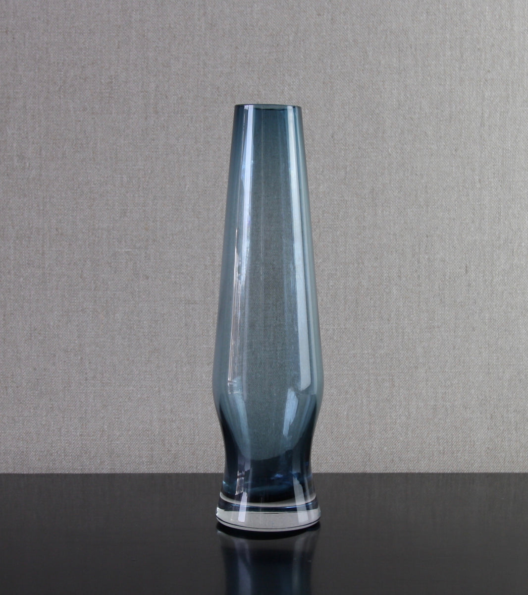 Steel Blue 'Cypress' Vase / Tamara Aladin, C.1965