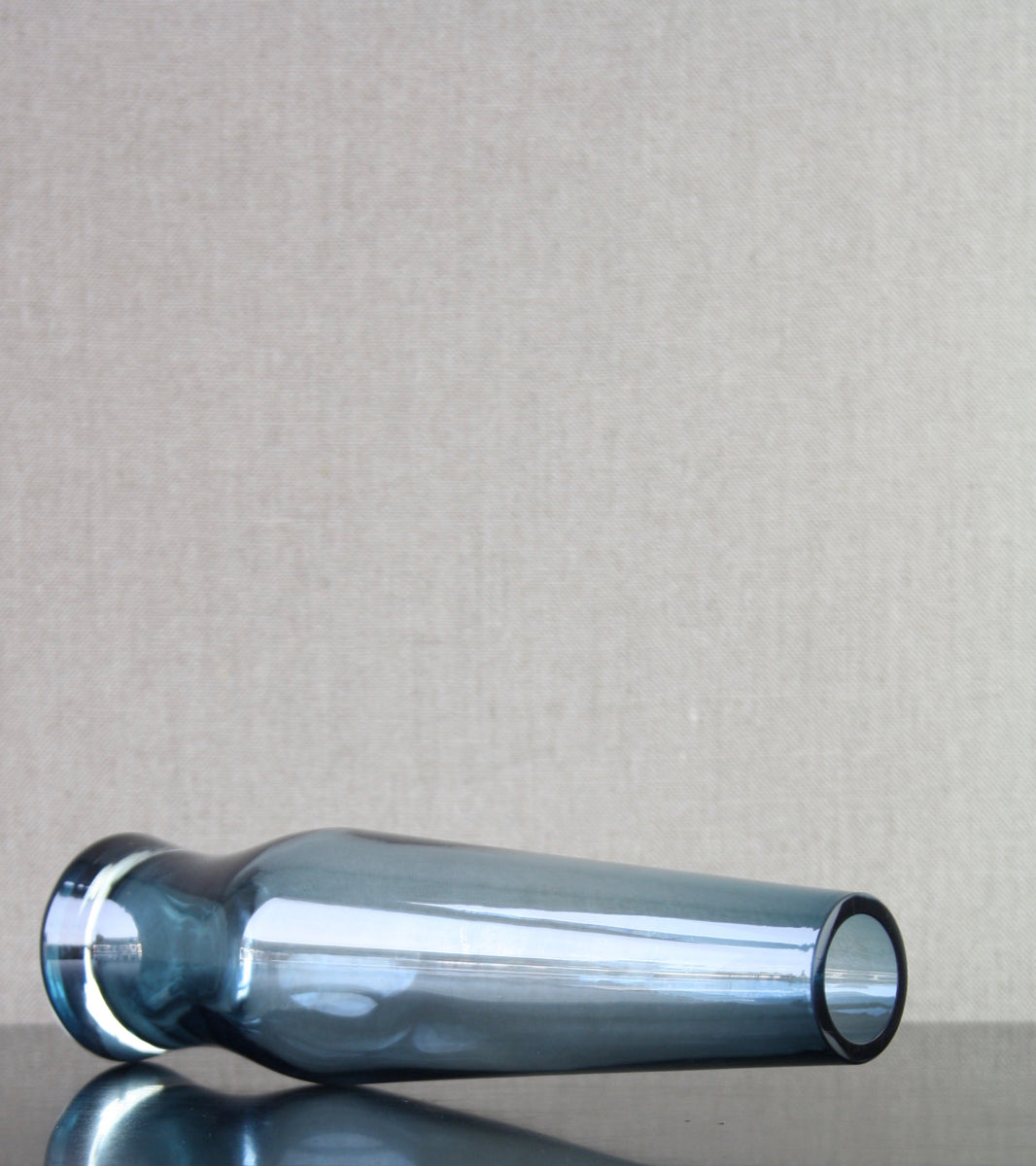 Steel Blue 'Cypress' Vase / Tamara Aladin, C.1965