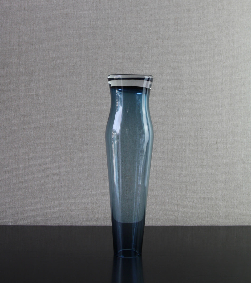 Steel Blue 'Cypress' Vase / Tamara Aladin, C.1965
