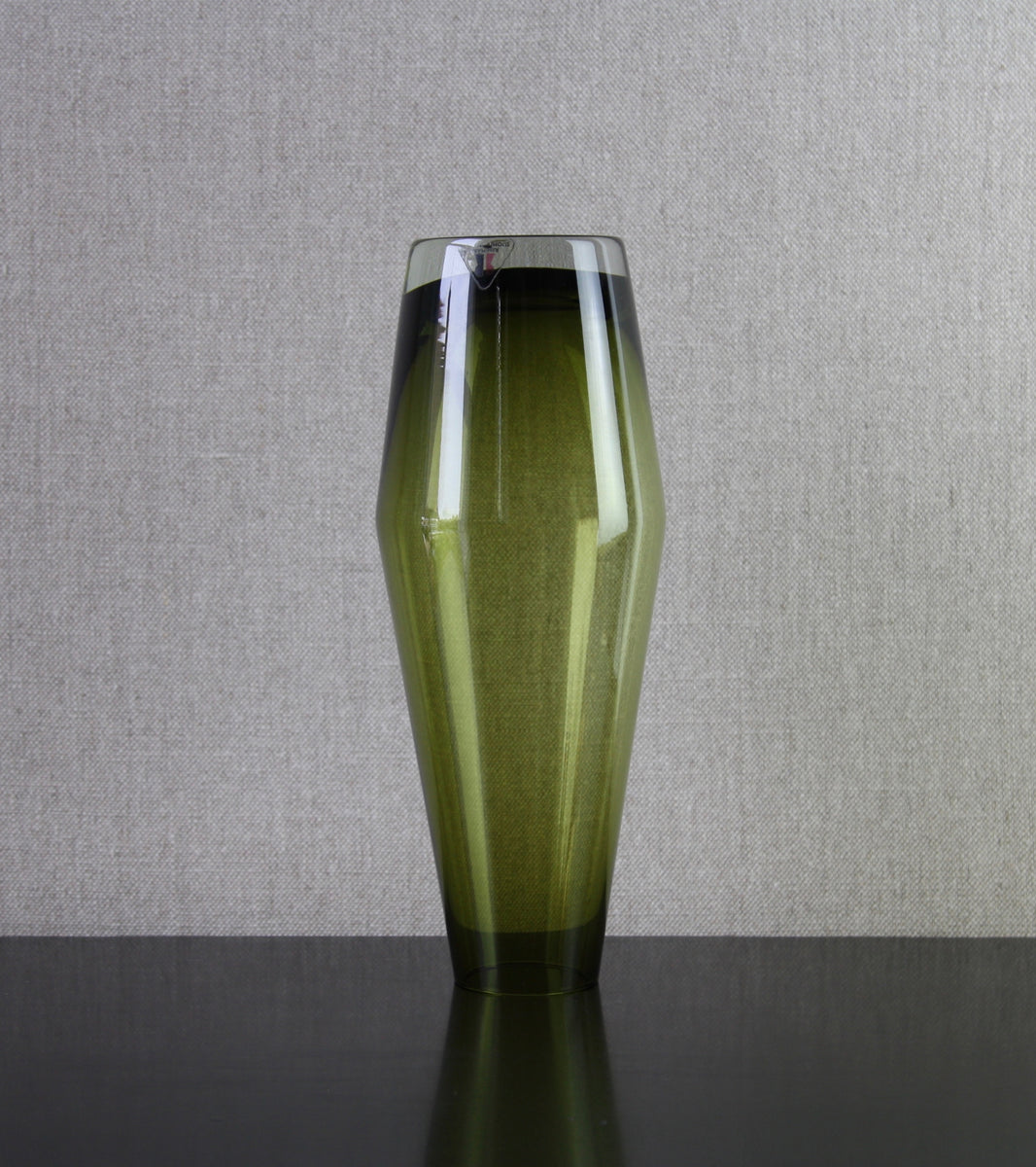 Olive Green 'Tapered' Large Vase / Tamara Aladin, C. 1965