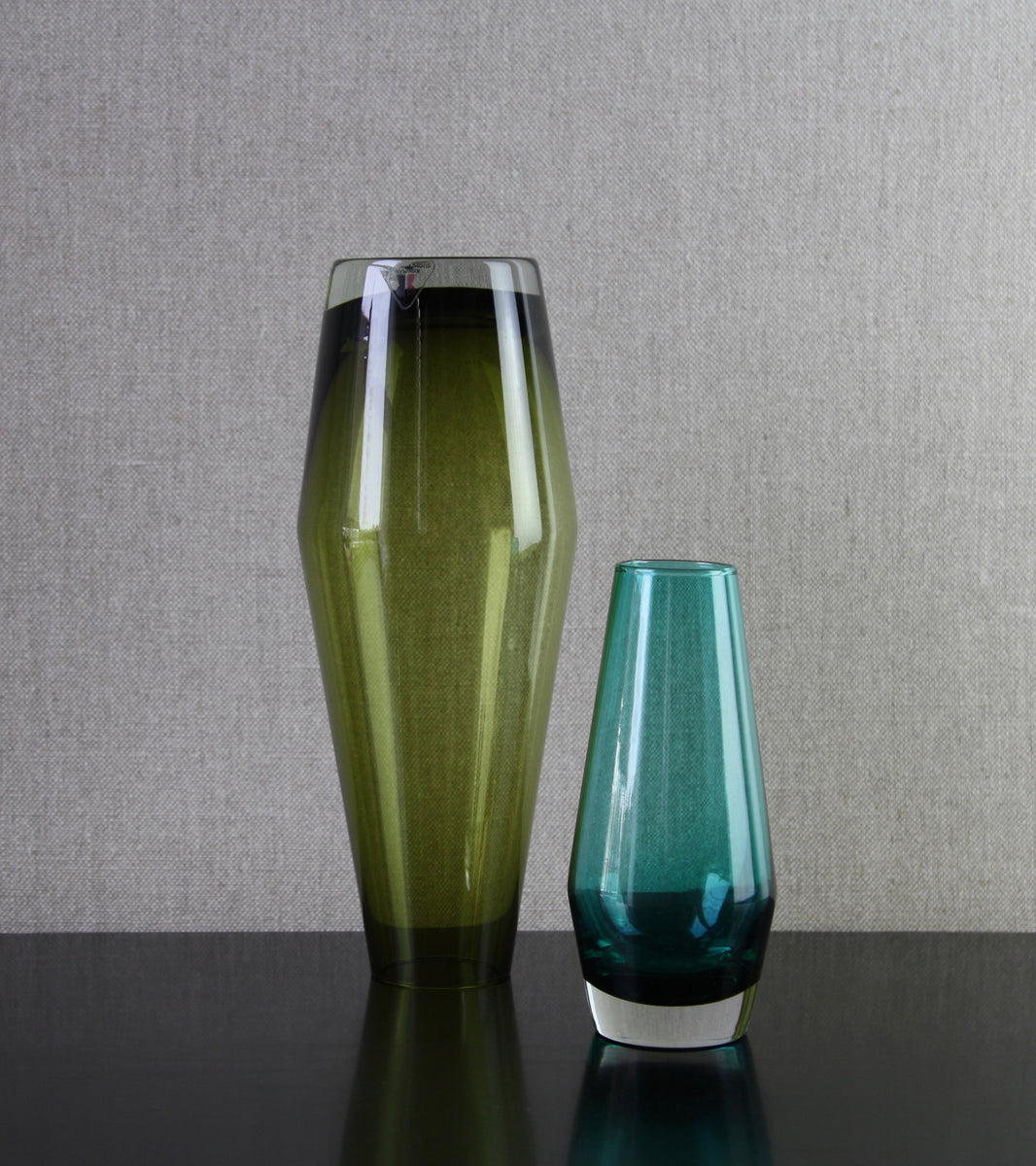 Olive Green 'Tapered' Large Vase / Tamara Aladin, C. 1965