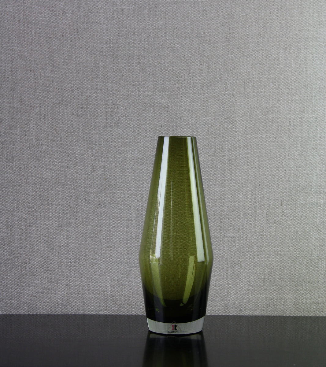 Olive Green 'Tapered' Large Vase / Tamara Aladin, C. 1965