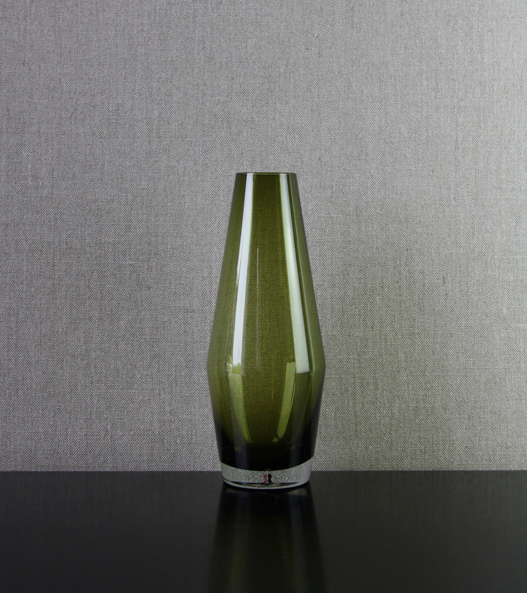 Olive Green 'Tapered' Large Vase / Tamara Aladin, C. 1965