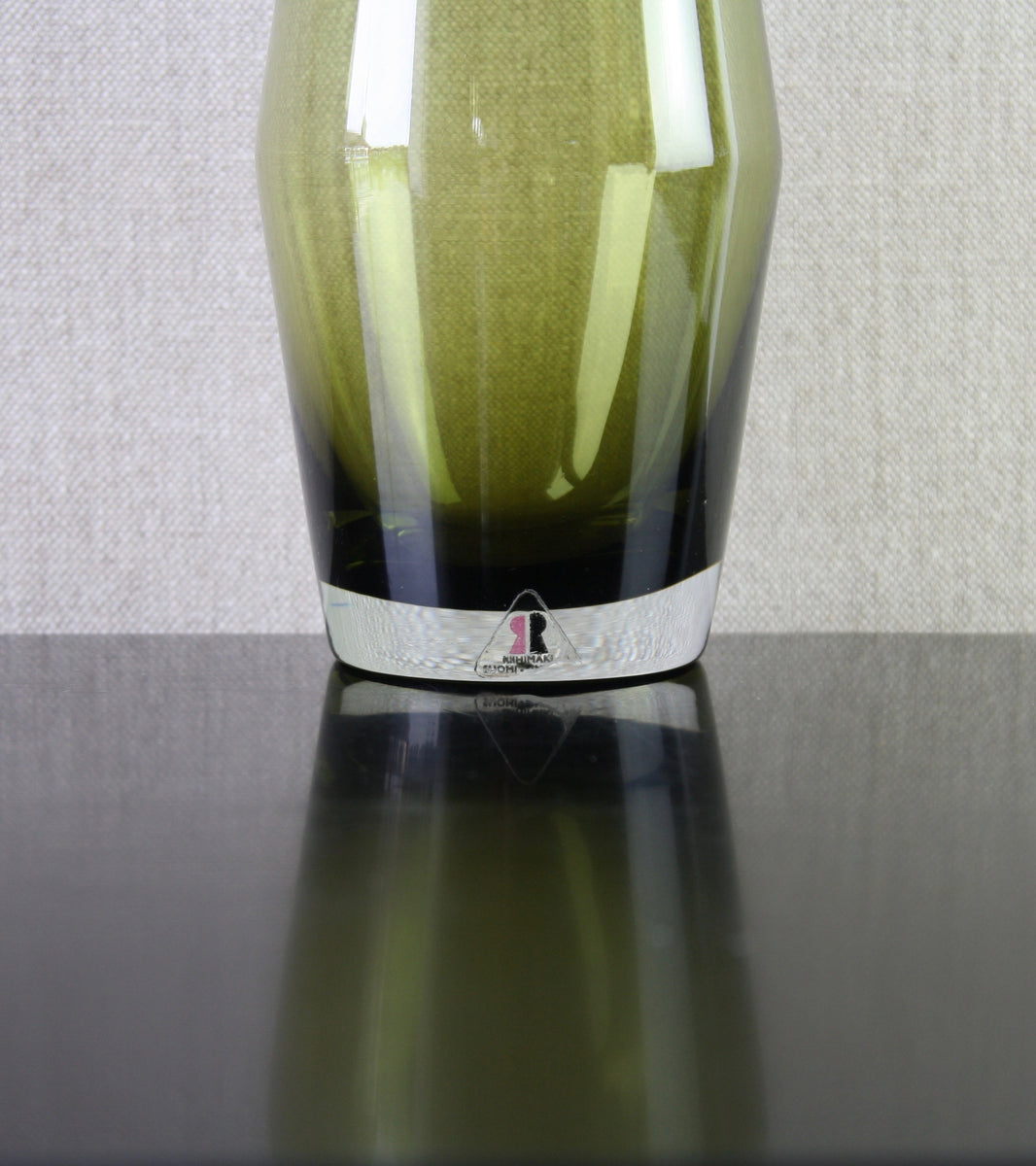 Olive Green 'Tapered' Large Vase / Tamara Aladin, C. 1965