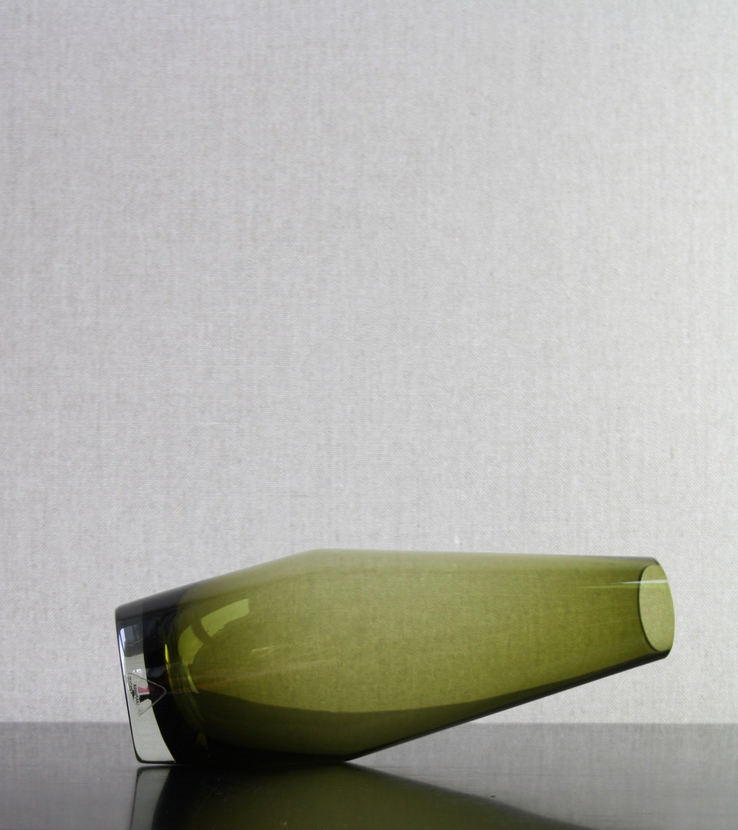Olive Green 'Tapered' Large Vase / Tamara Aladin, C. 1965