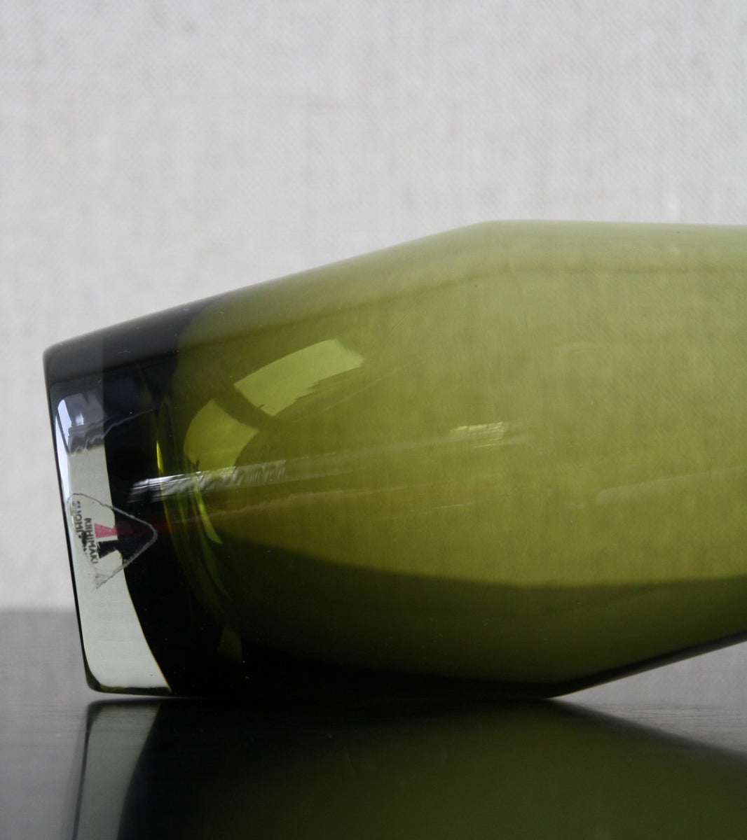 Olive Green 'Tapered' Large Vase / Tamara Aladin, C. 1965