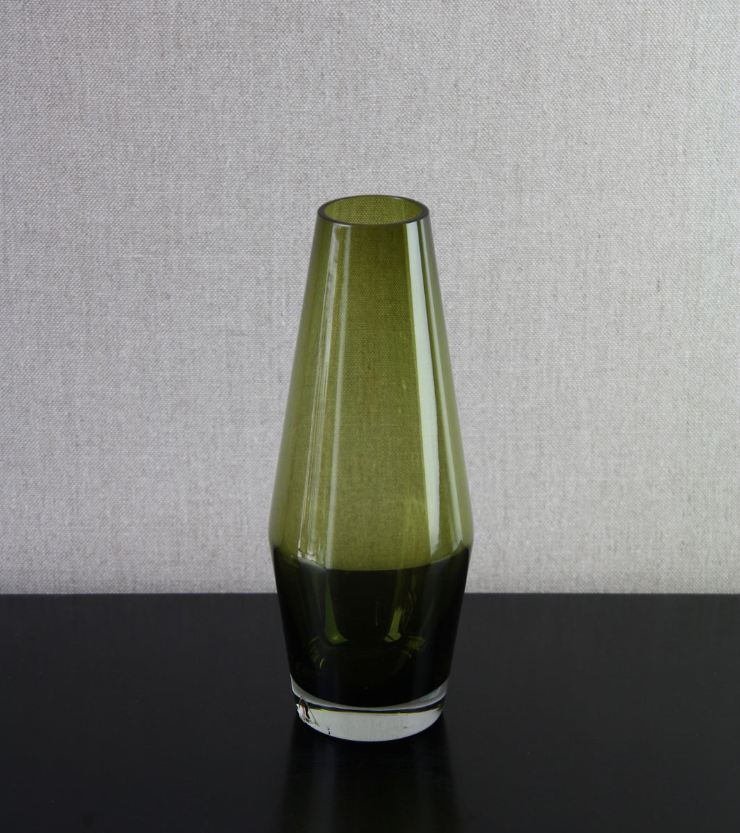 Olive Green 'Tapered' Large Vase / Tamara Aladin, C. 1965