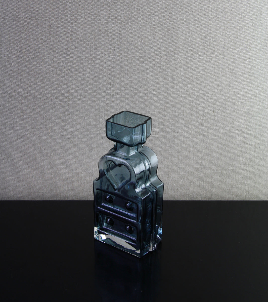Steel Blue Model 1306 "Piironki" (Bureau) Vase / Helena Tynell, 1968