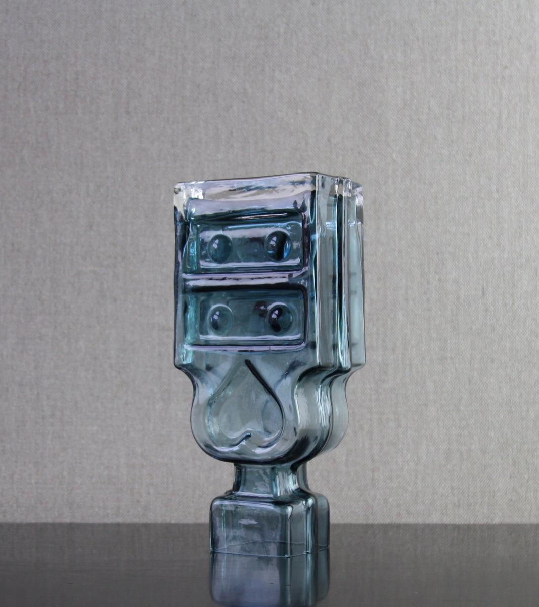 Steel Blue Model 1306 "Piironki" (Bureau) Vase / Helena Tynell, 1968
