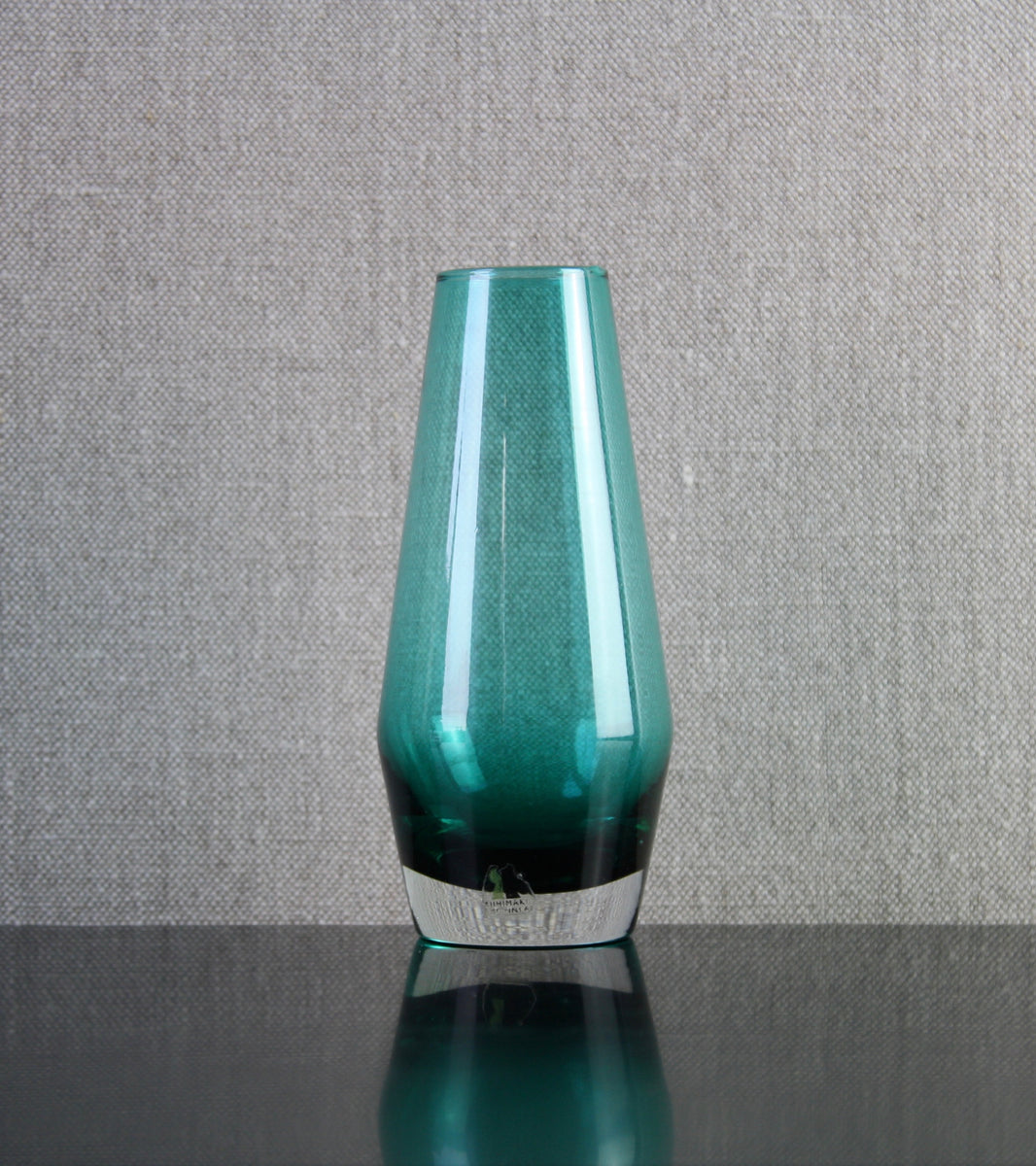 Teal 'Tapered' Vase by Tamara Aladin, C. 1970