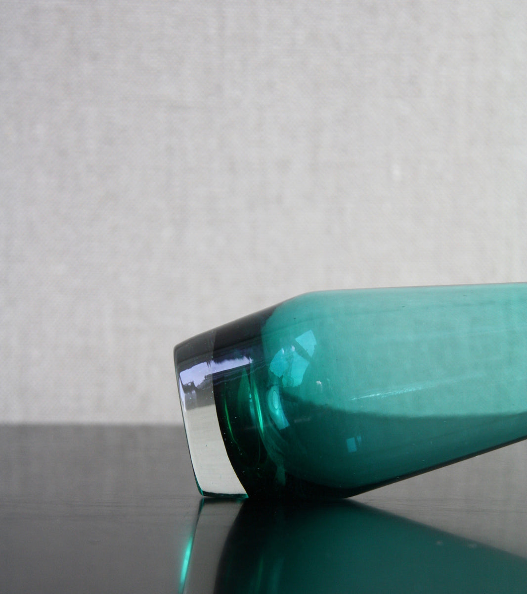 Teal 'Tapered' Small Vase / Tamara Aladin, C. 1965