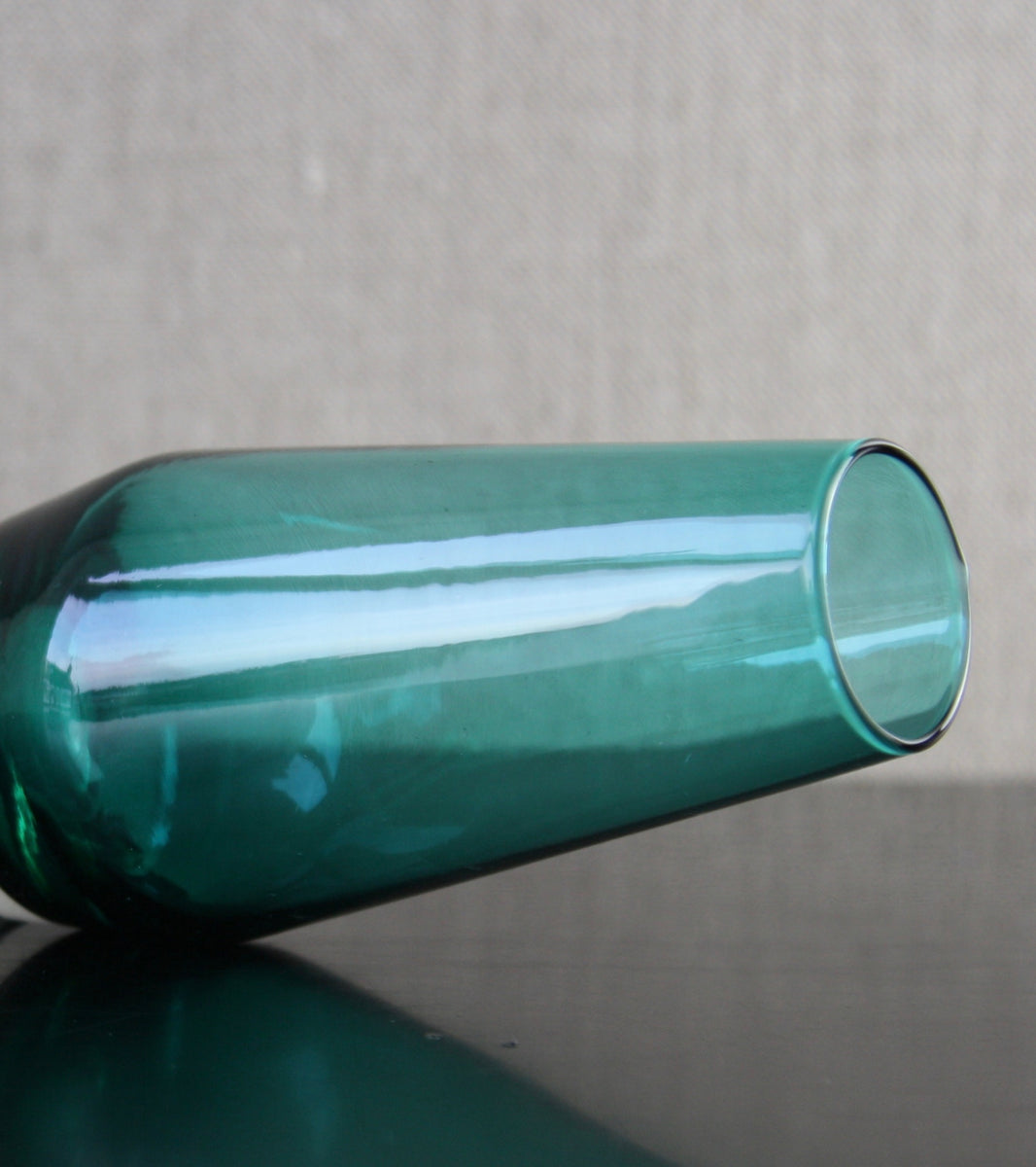 Teal 'Tapered' Small Vase / Tamara Aladin, C. 1965