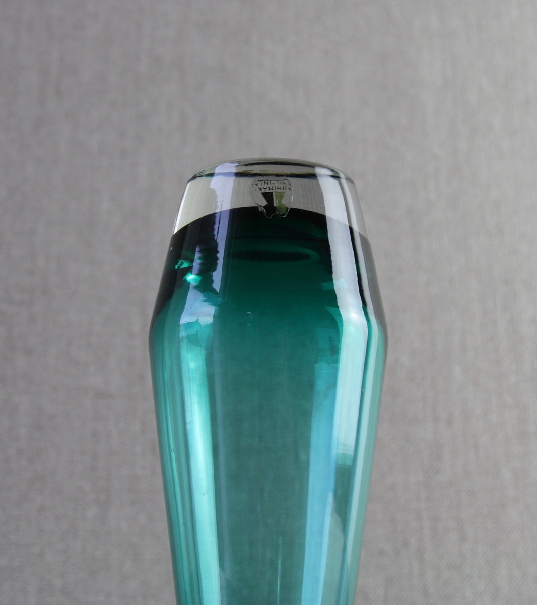 Teal 'Tapered' Small Vase / Tamara Aladin, C. 1965