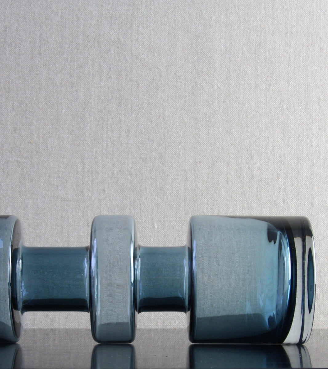 Steel Blue 'Cog' Vase / Tamara Aladin, C. 1970