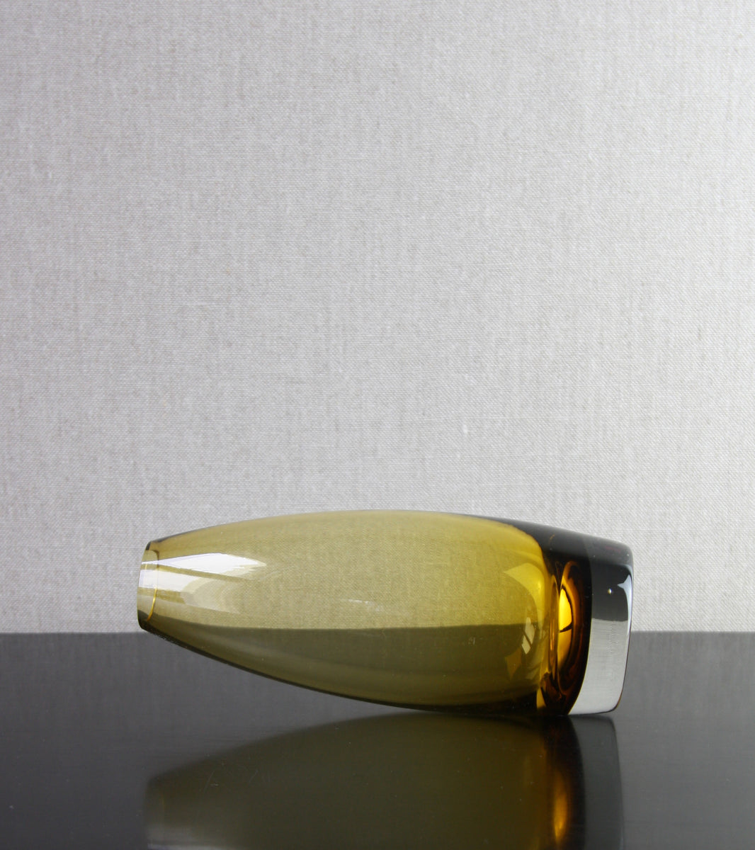 Model 1365 'Torpedo' Vase in Amber / Tamara Aladin, C. 1965
