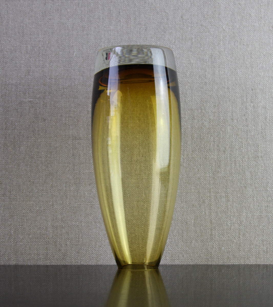 Model 1365 'Torpedo' Vase in Amber / Tamara Aladin, C. 1965