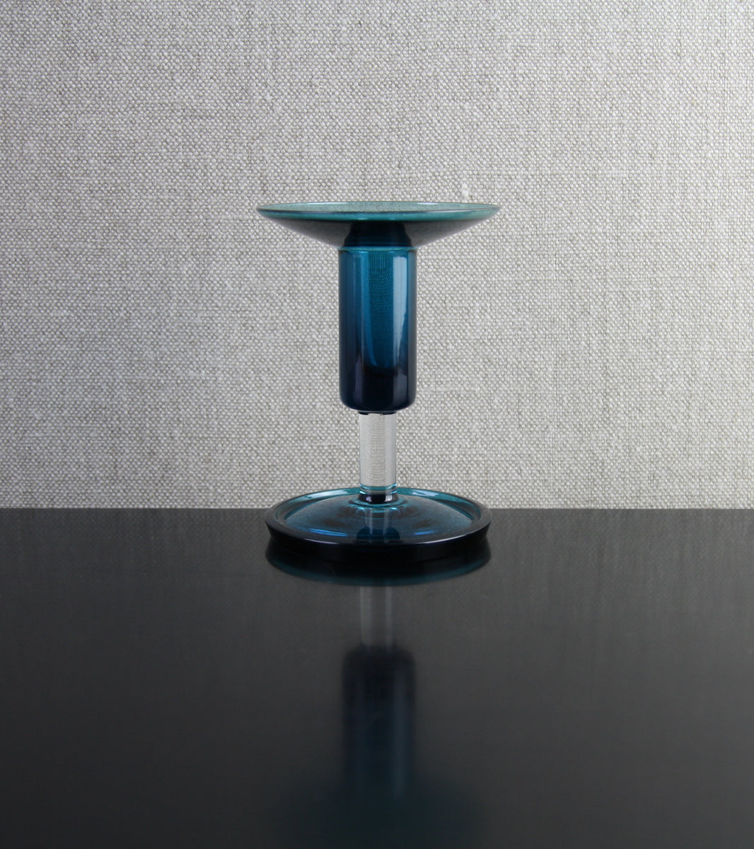 Turquoise Harlekiini (Harlequin) Candle Stick / Nanny Still, 1958
