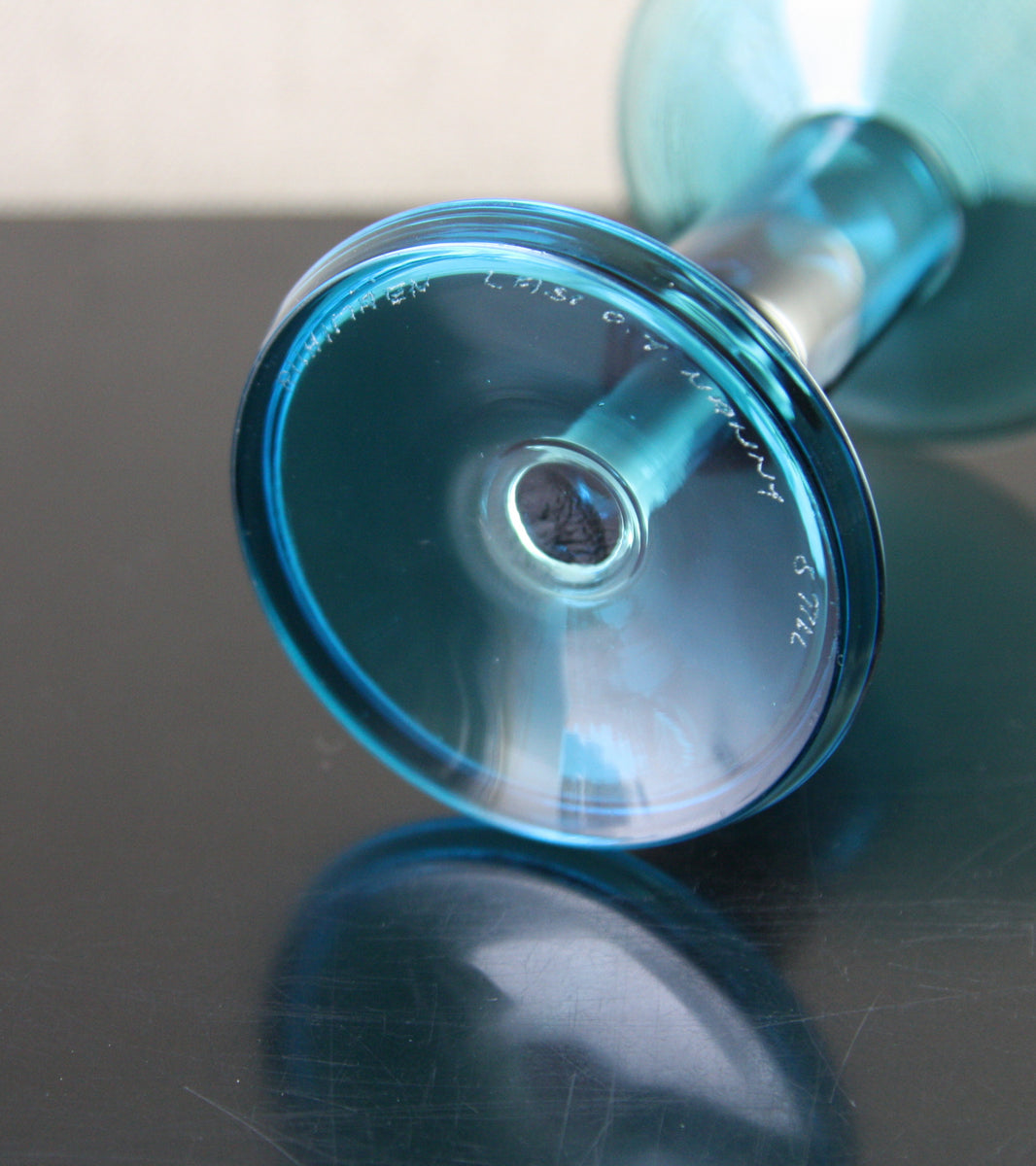Turquoise Harlekiini (Harlequin) Candle Stick / Nanny Still, 1958
