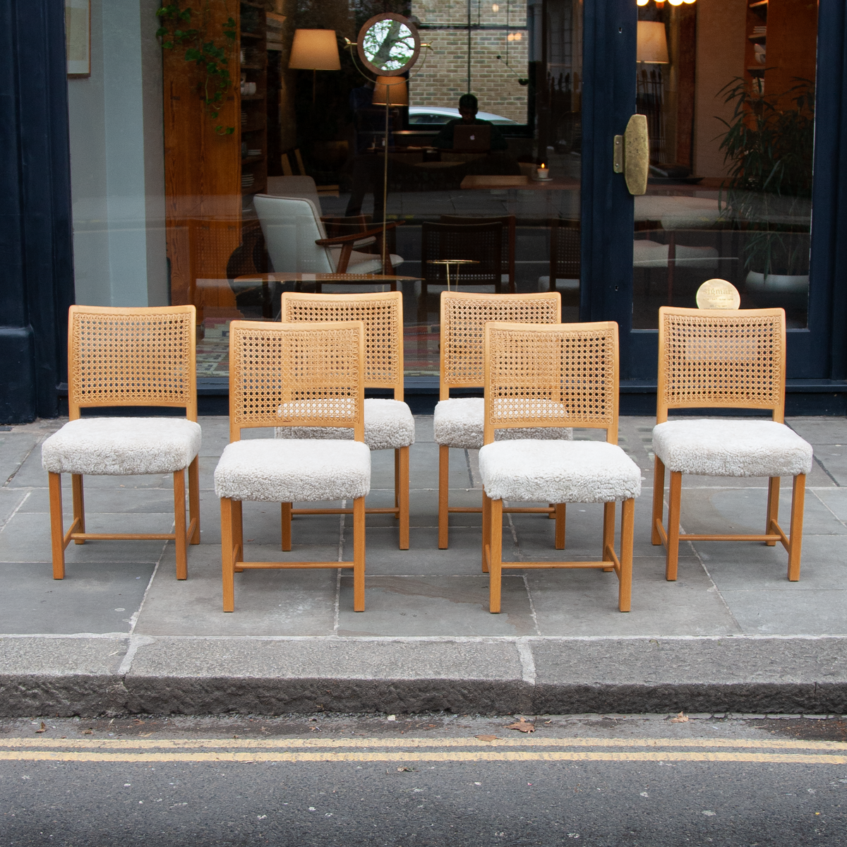 Set of Six Oak Dining Chairs / Carl Gustav Hiort, 1955