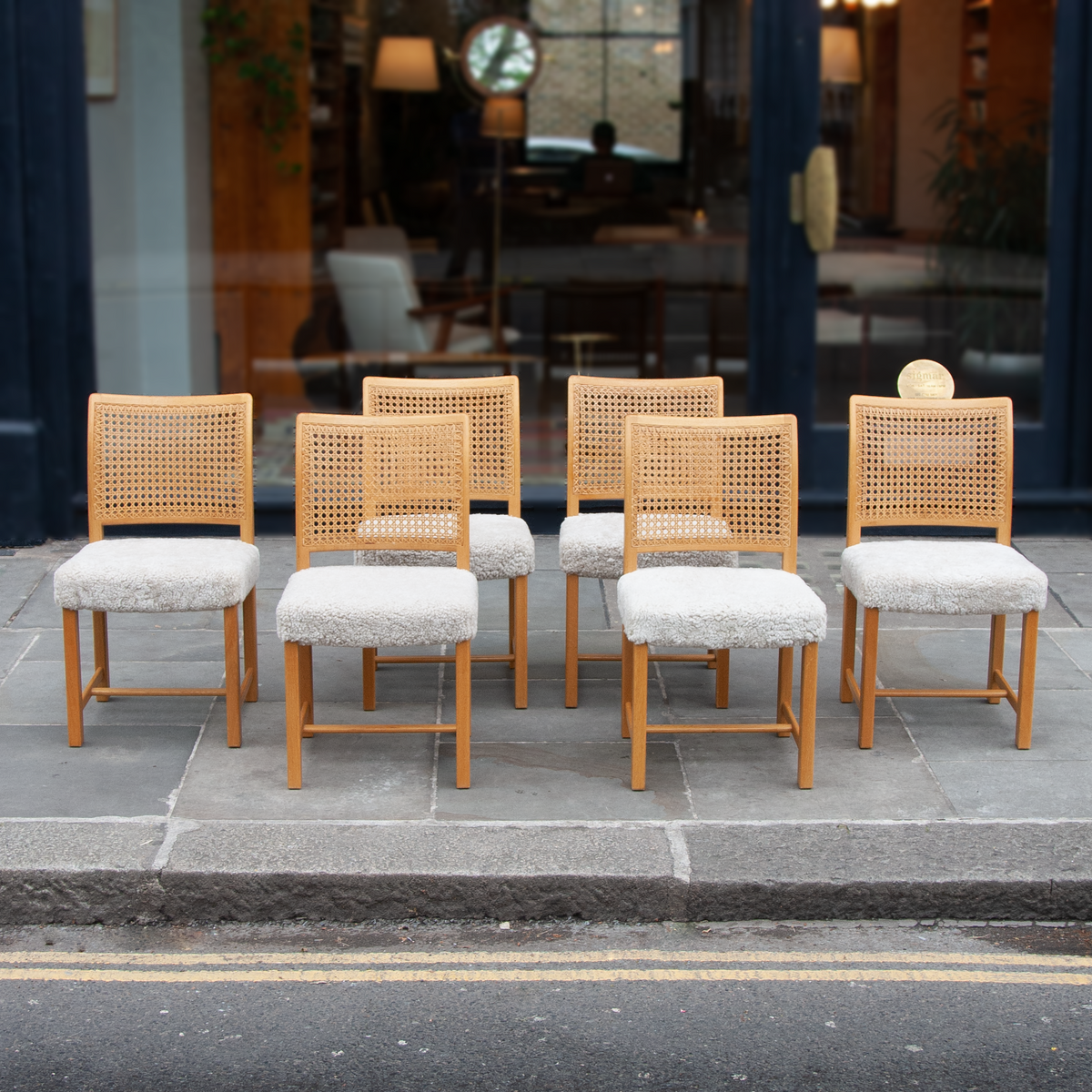 Set of Six Oak Dining Chairs / Carl Gustav Hiort, 1955