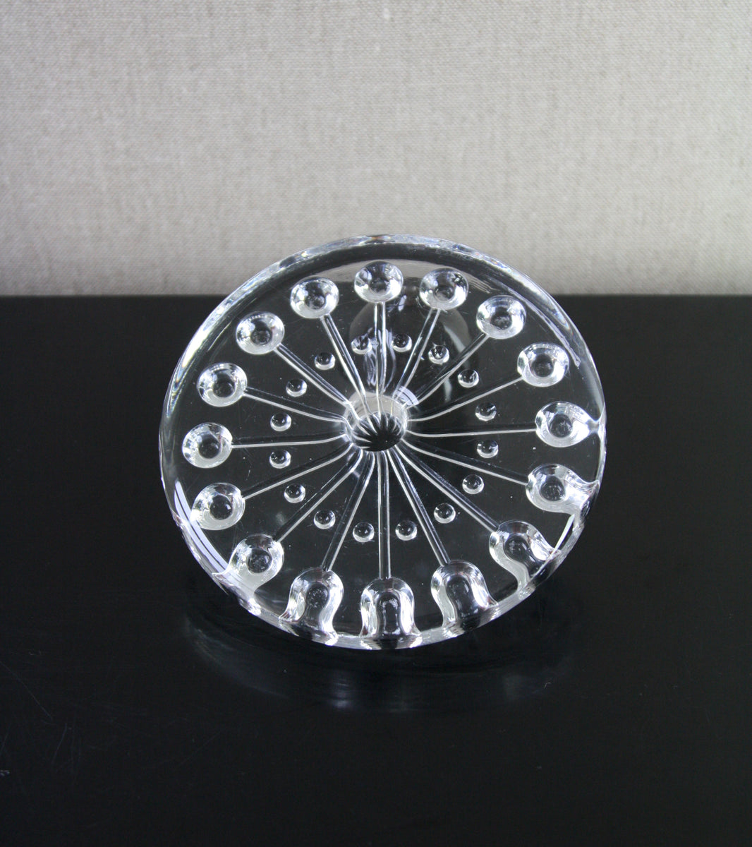 Clear "Lumitähti" (Snow Star) Candlestick by Nanny Still, 1973