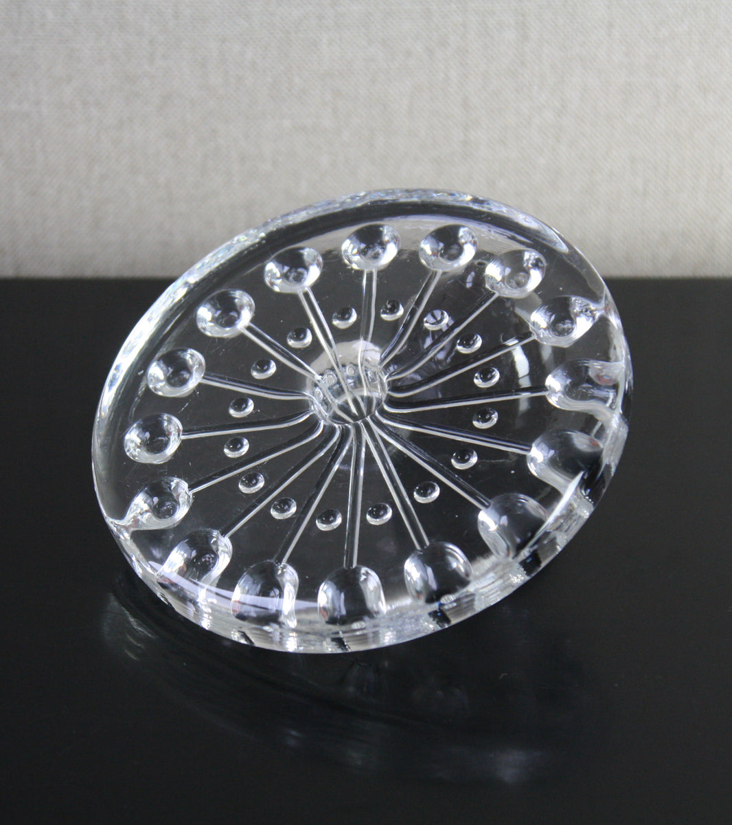 Clear "Lumitähti" (Snow Star) Candlestick / Nanny Still, 1973