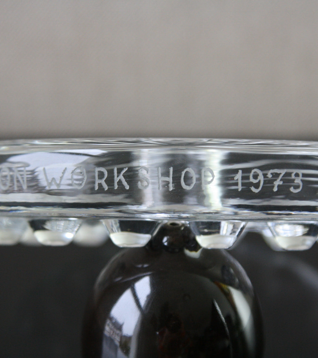 Clear "Lumitähti" (Snow Star) Candlestick / Nanny Still, 1973